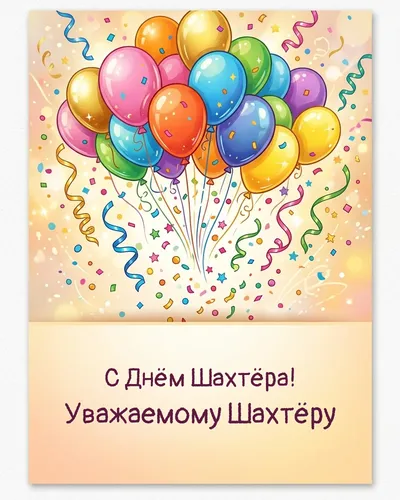 открытка с днём шахтёра!